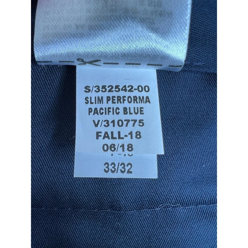 Banana Republic Dress Pants Mens 33x32 Blue Performance Wool Slim Fit NEW